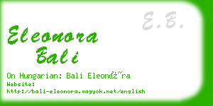eleonora bali business card